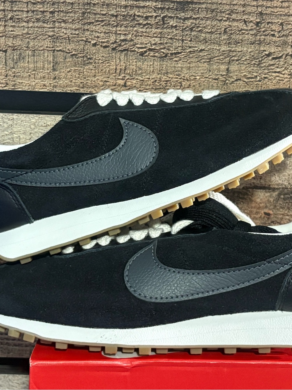 Nike LD 1,000s Men’s Black Suede Sneakers with Gray Swoosh